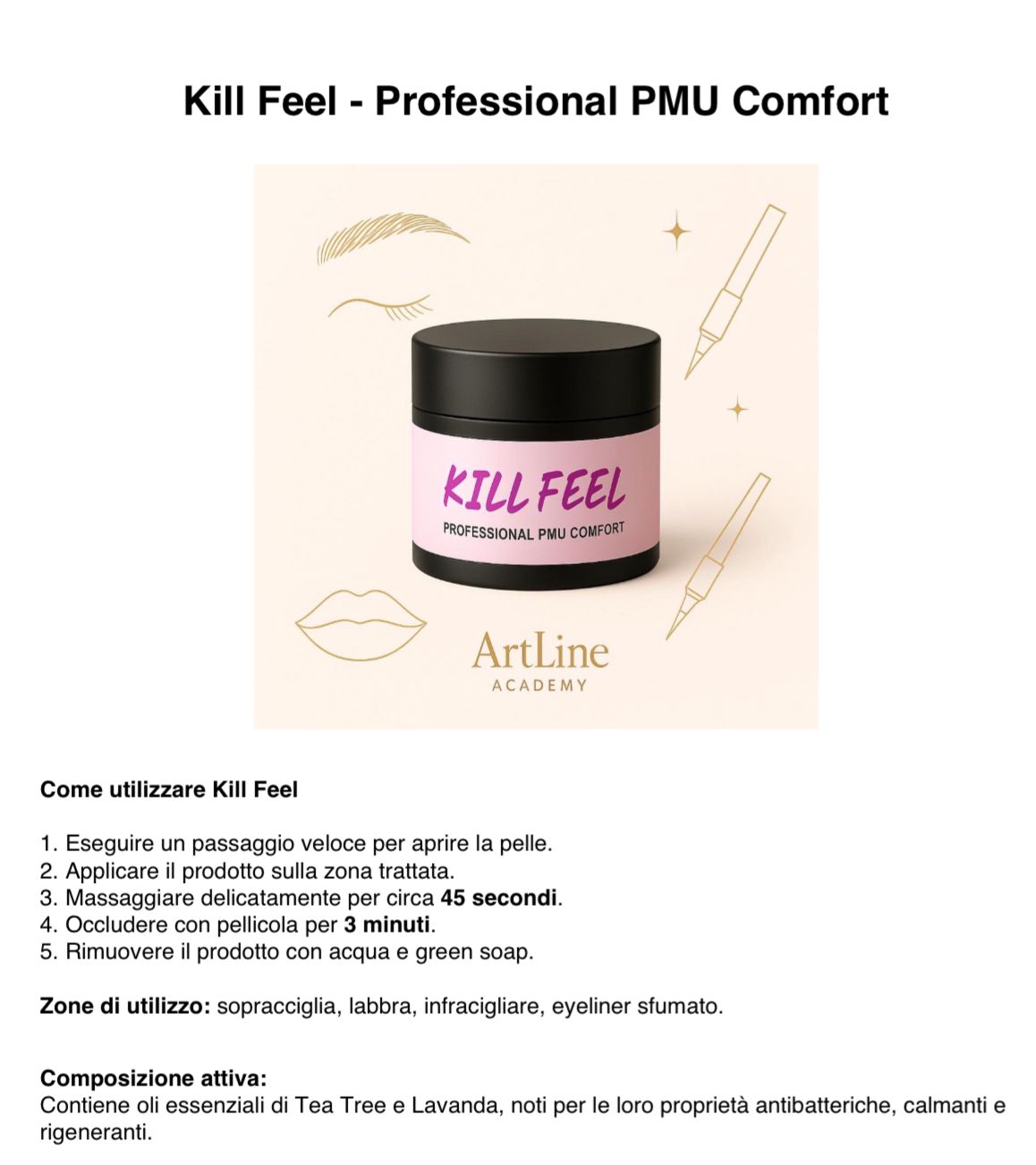 KILL FEEL - BALSAMO DESENSIBILIZZANTE NATURALE 30 ML