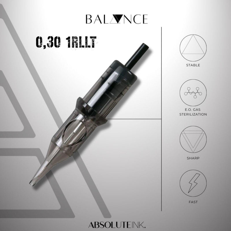 Aghi pmu BALANCE-Absolute Ink 1 PUNTA 0,30 – 1RLLT 10PZ LONG TAPER