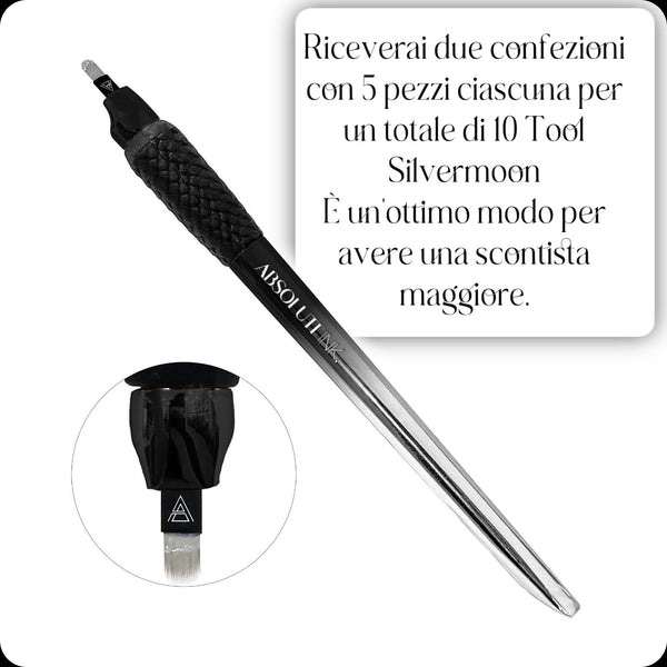 Tool Monouso SILVERMOON Microblading [18 mm] - 10 pezzi