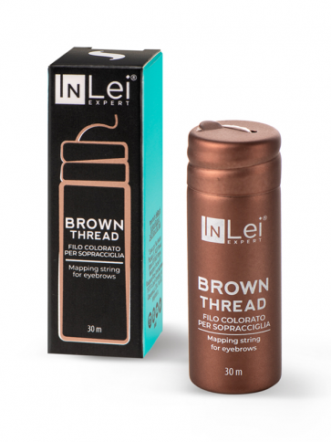 InLei - BROWN THREAD filo marrone per tracciare le sopracciglia