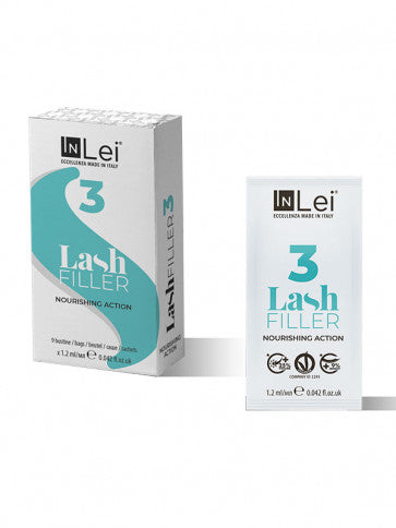 INLEI - “FILLER 3 MONODOSE” nutriente ciglia VEGAN 9 BUSTE